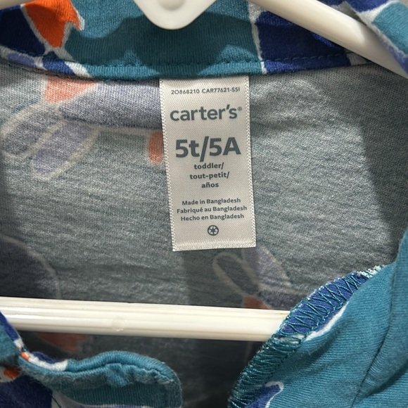 Carters Toucan Button down shirt 5T - Picture 2 of 3
